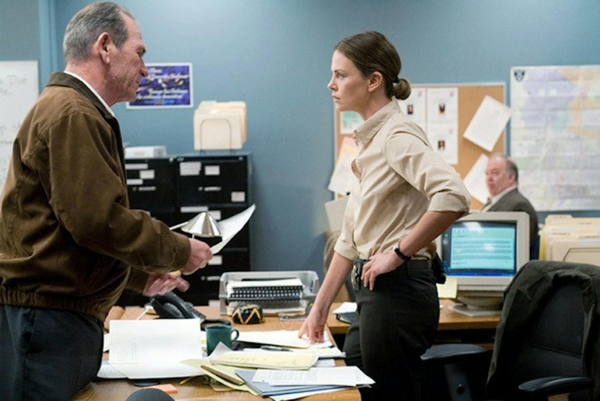 Academy Award winners Tommy Lee Jones and Charlize Theron star in director Paul Haggis' 