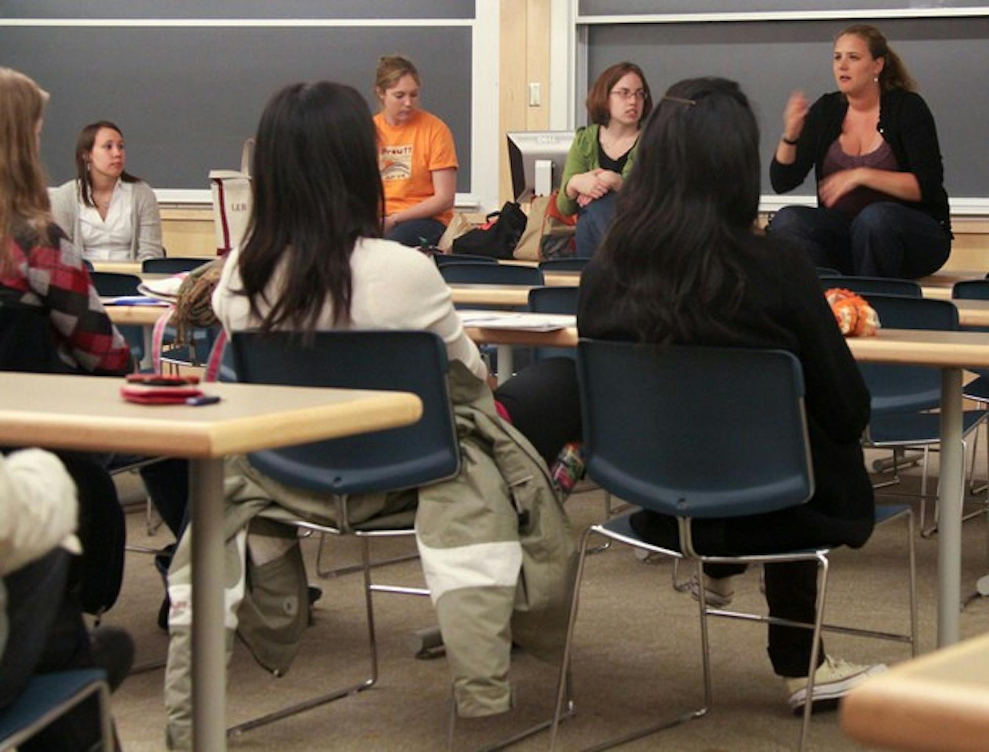 Members of the Dartmouth Panhellenic extension committee held an information session on Tuesday.
