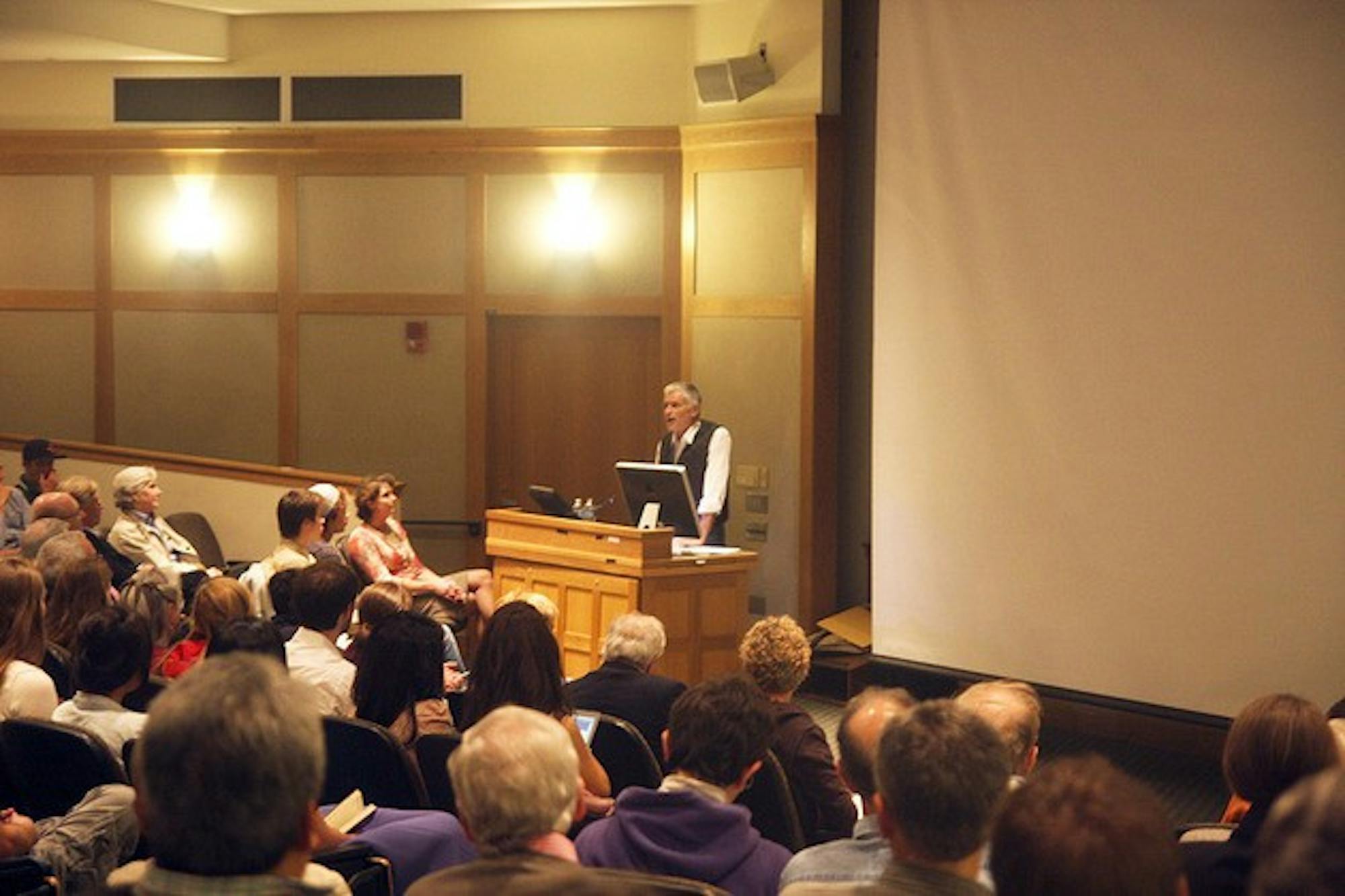 Photojournalist James Nachtwey '70 used his experiences documenting atrocities worldwide to underscore the power of media in his Wednesday lecture.