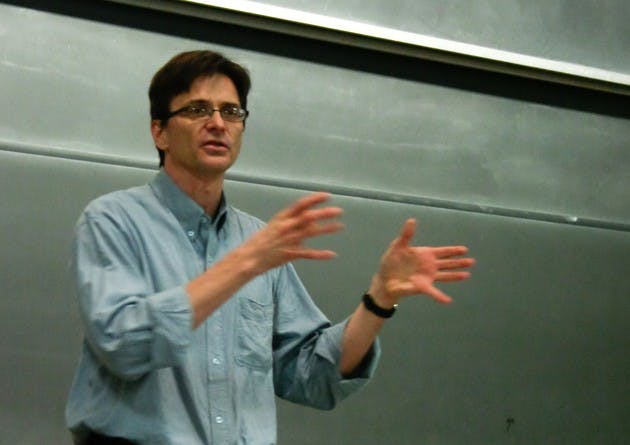 Robert Jensen, associate professor of journalism at the University of Texas at Austin, discussed the societal implications of pornography on Monday.