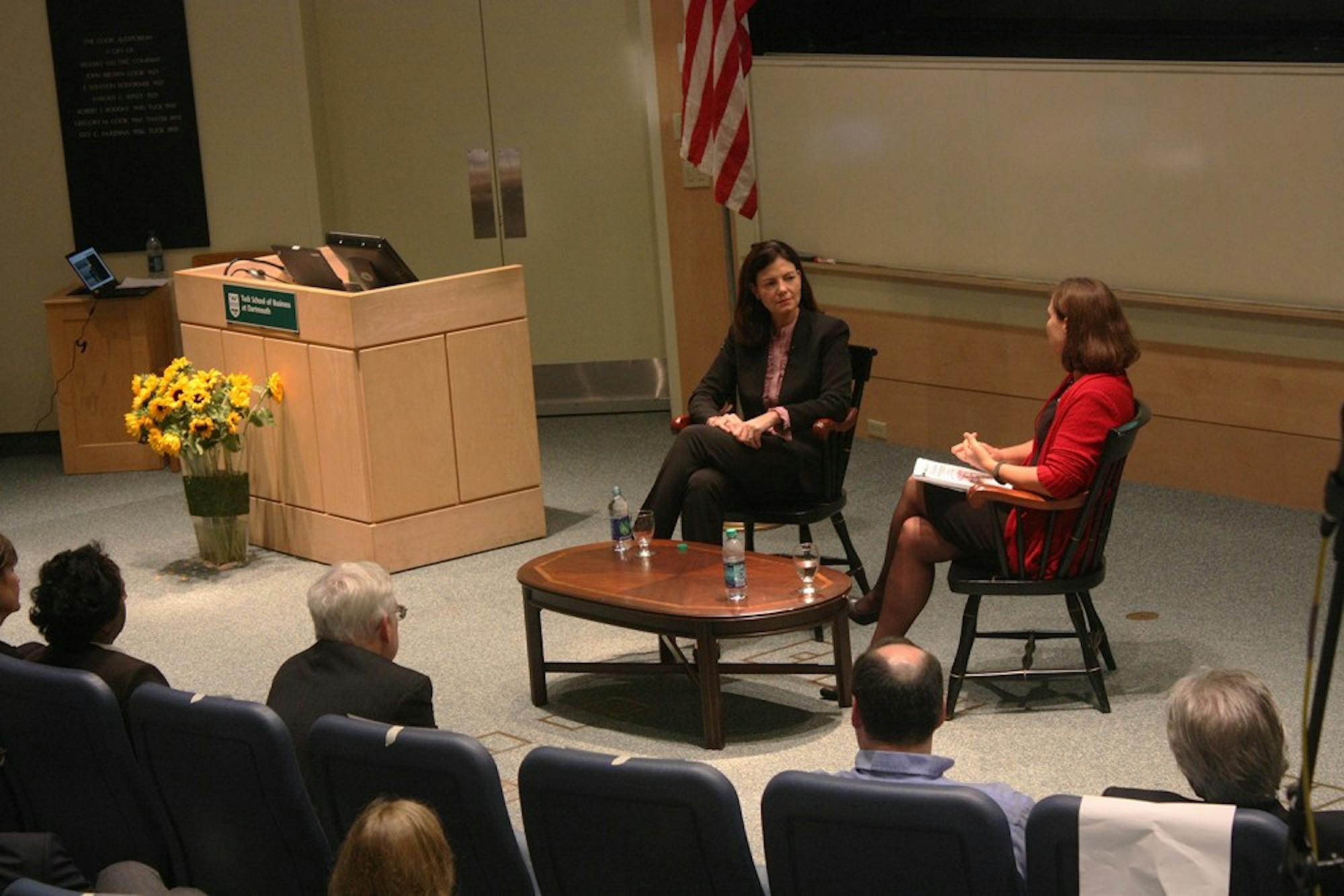 Professor Emily Blanchard spoke with Kelly Ayotte and Maggie Hassan in a public forum&nbsp;on Thursday afternoon.