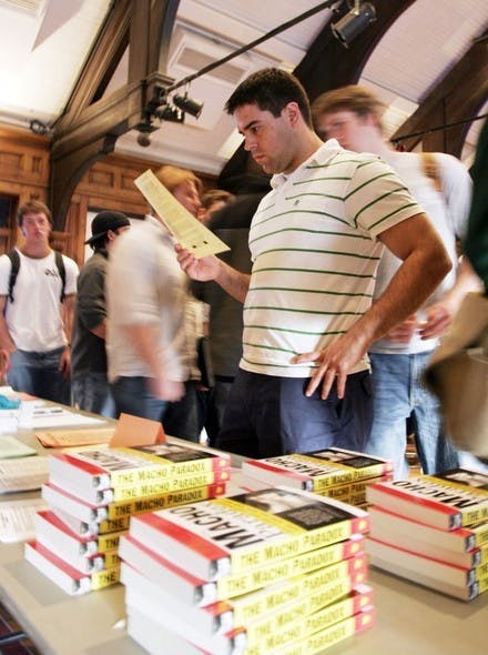 Katz lectured to a packed Collis Commonground.