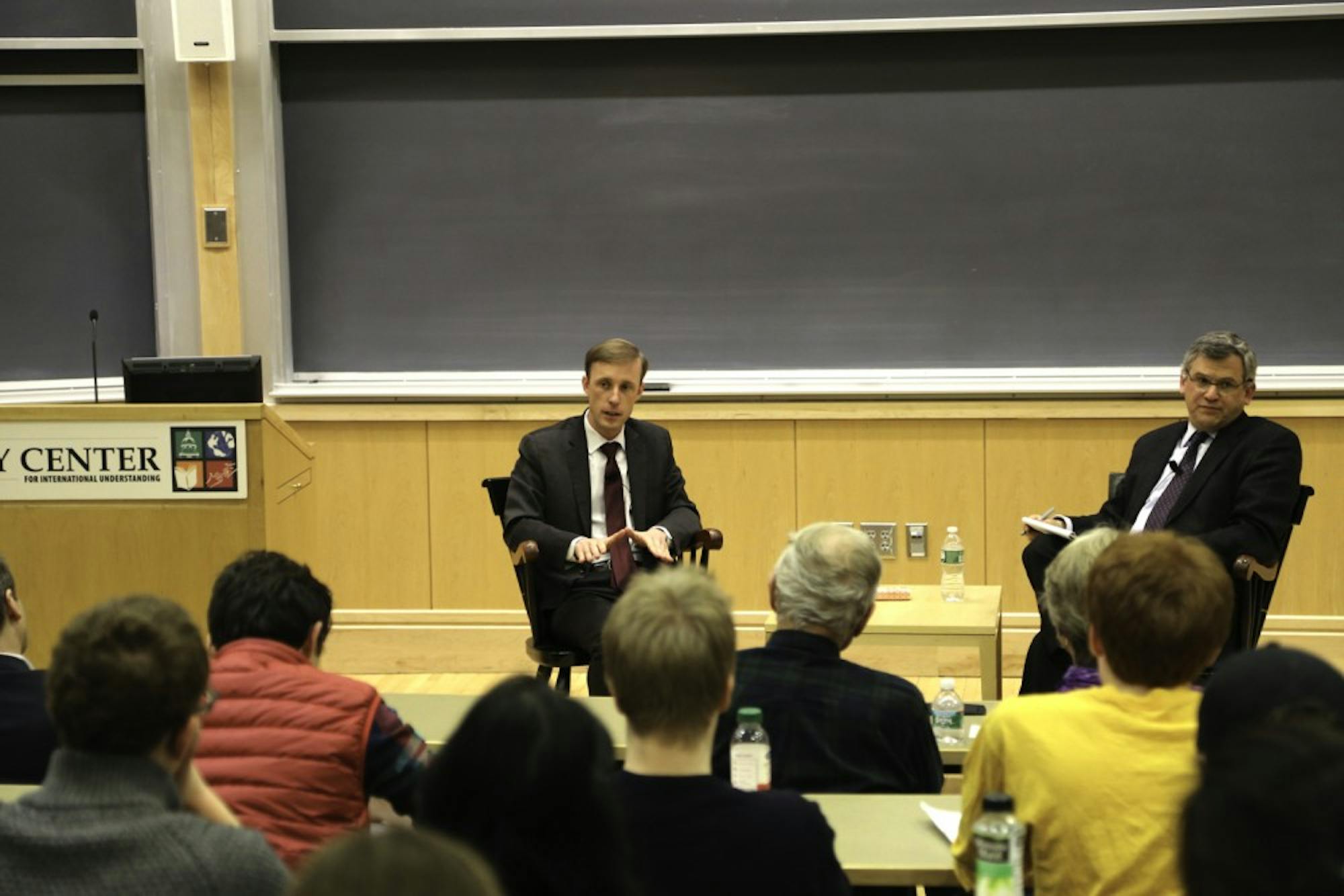 Foreign affairs expert Jake Sullivan talks U.S. foreign policy in a lecture hosted by the Dickey Center.