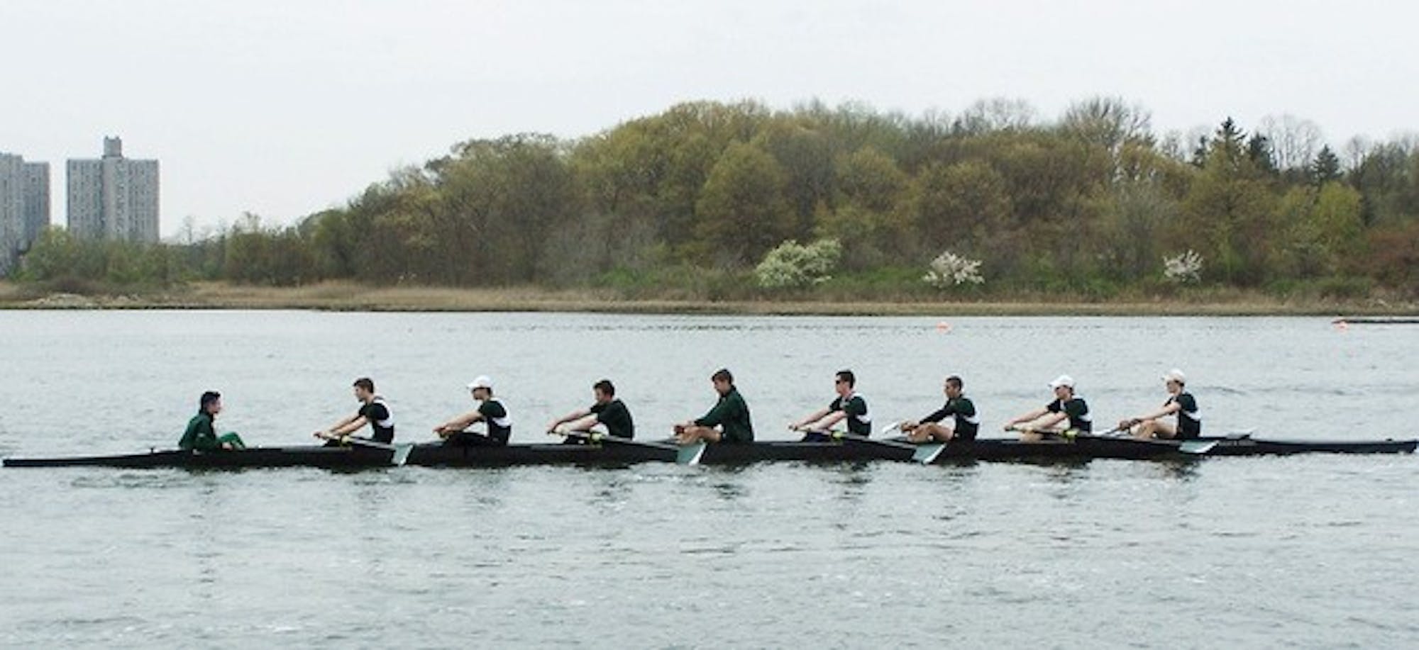 The first varsity boat rebounded from its loss to Yale, taking the Subin Cup from Columbia by .6 seconds Sunday.