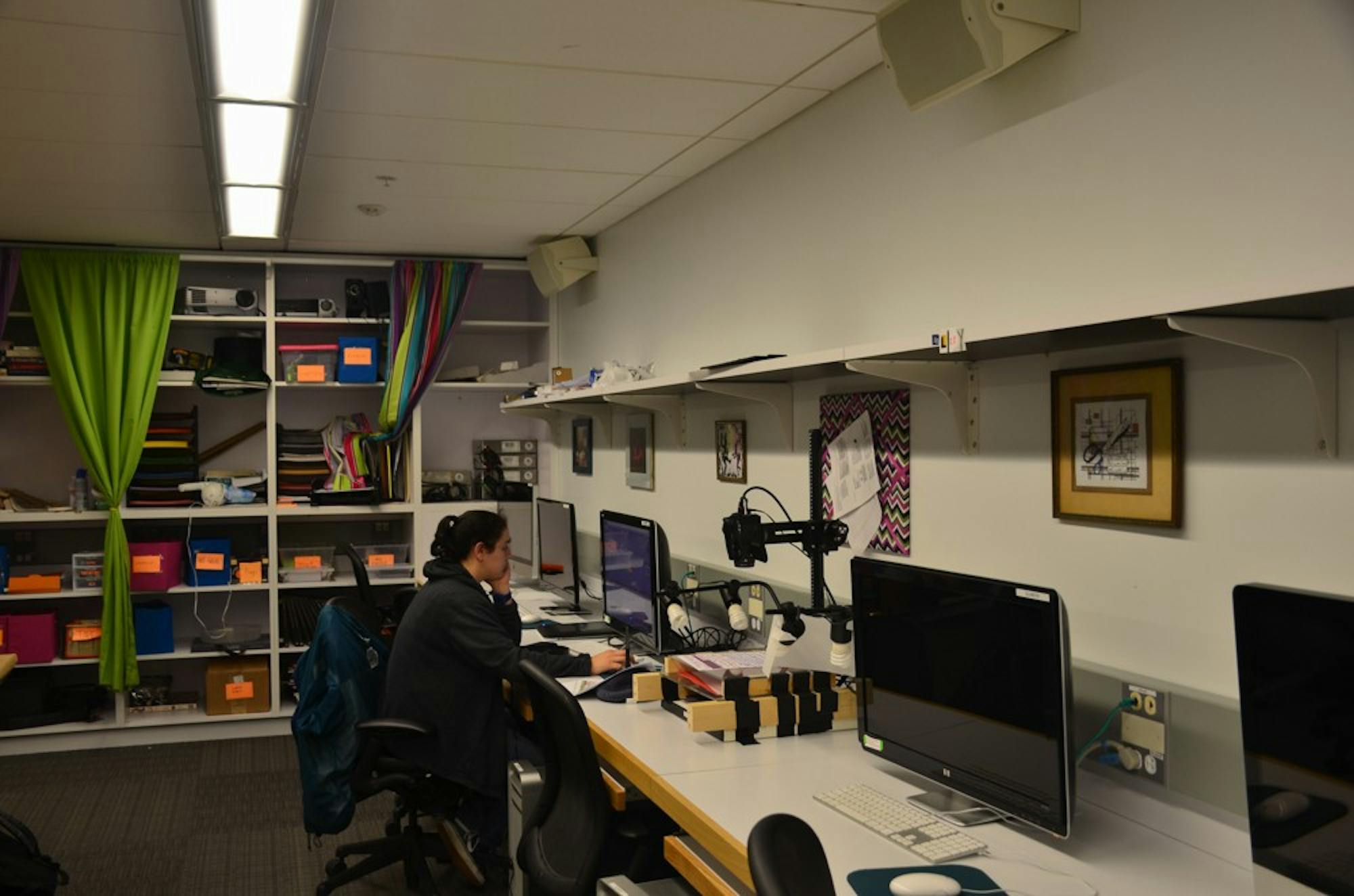 Students are encouraged to expand their creativity in the animation studio.