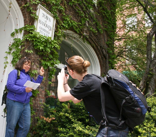 Participants in the first annual Great Upper Valley Race answered riddles and found objects throughout Hanover. The race was held Sunday to benefit Headrest, a local non-profit organization.