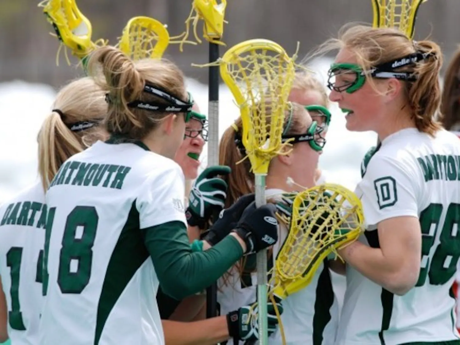 Dartmouth women's lax battled back from a 5-1 deficit to top Cornell, with six goals from Kristen Barry '08.