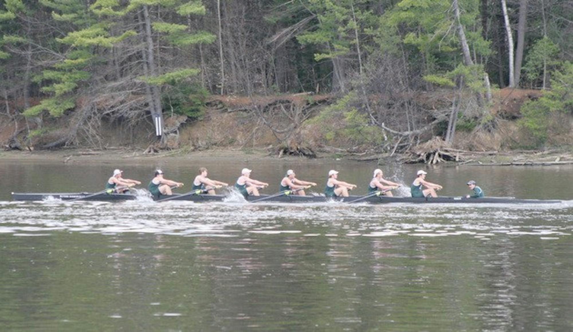 Heavyweight crew struggled to keep pace with Brown as both Big Green boats fell by more than 15 seconds.