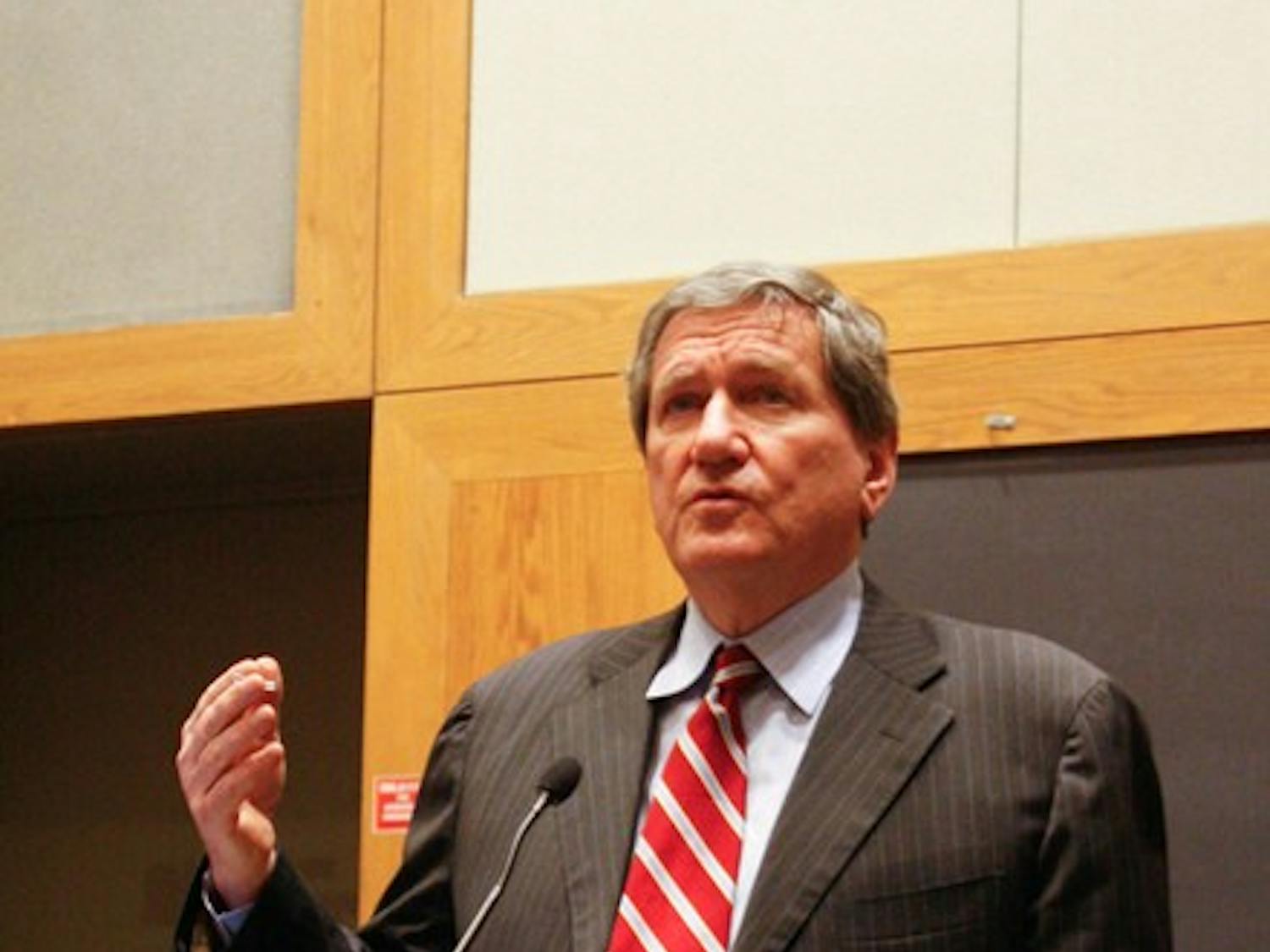 ormer U.S. Ambassador to the United Nations Richard Holbrooke blames America for weakening the United Nations during his Wednesday speech.