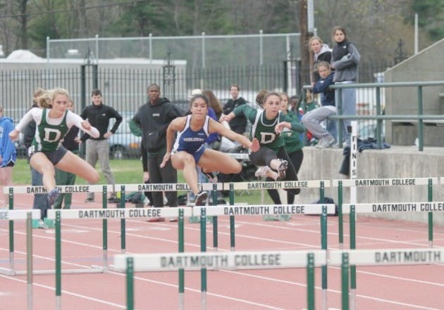 Dartmouth runners got a pre-Heps taste of Princeton's track this weekend.