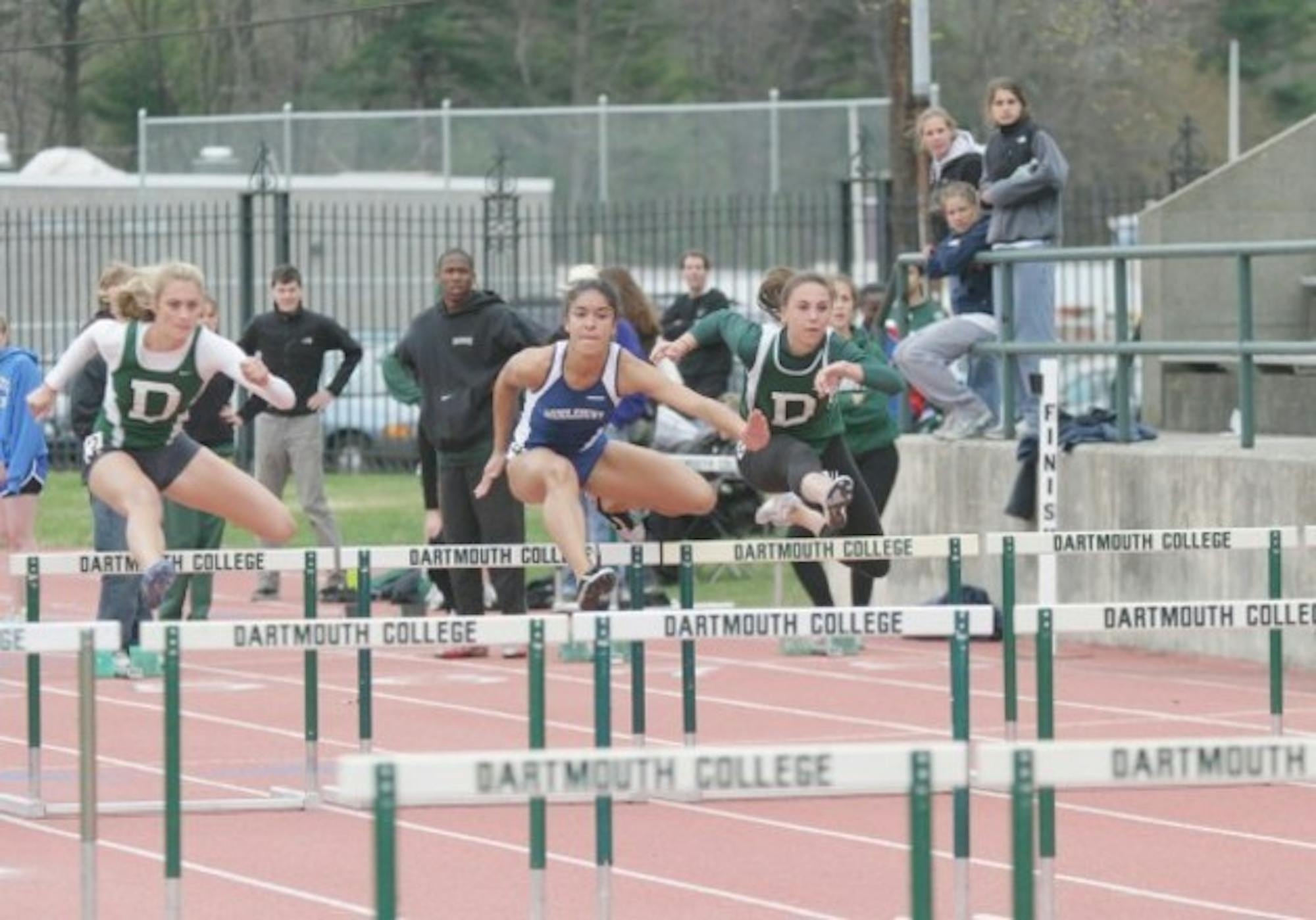 Dartmouth runners got a pre-Heps taste of Princeton's track this weekend.