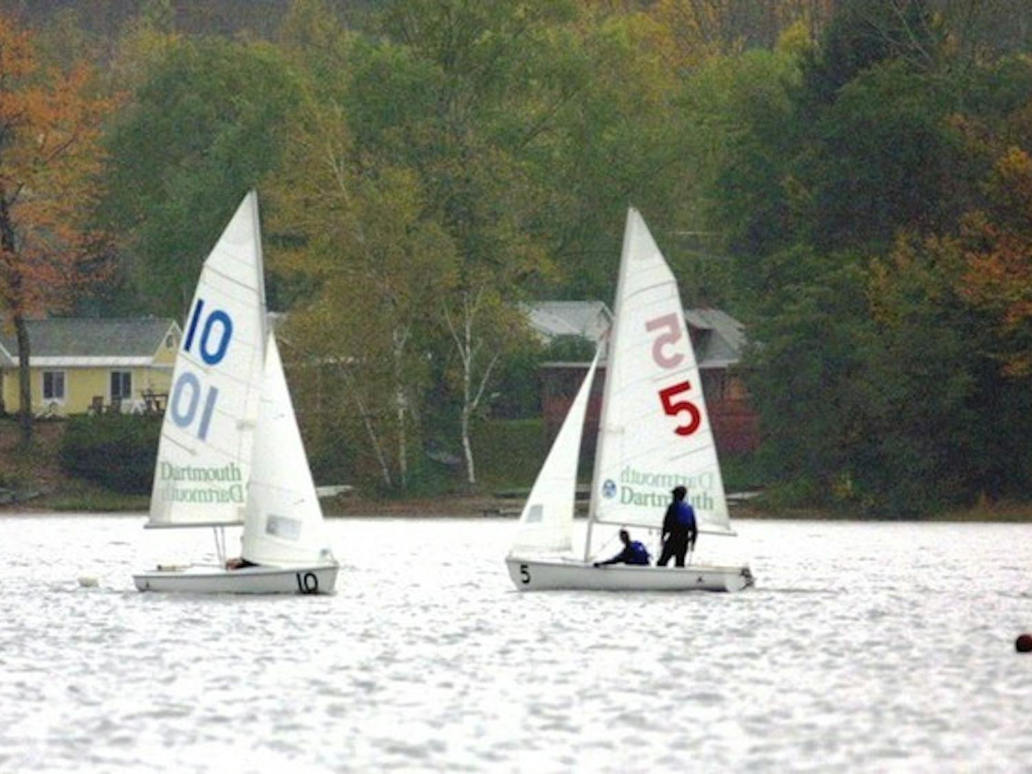 Dartmouth sailing experienced mixed results in four weekend regattas.