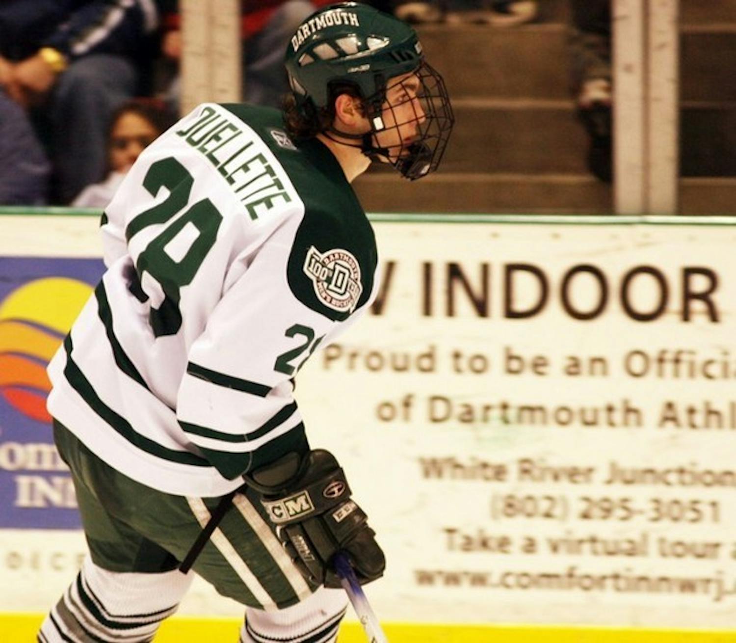 Mike Ouellette '06 tallied 37 points this season to lead the Big Green.