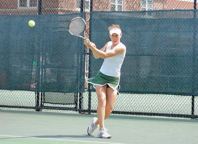 Georgiana Smyser '11 lost her opening second-flight match before withdrawing from the tournament due to illness.
