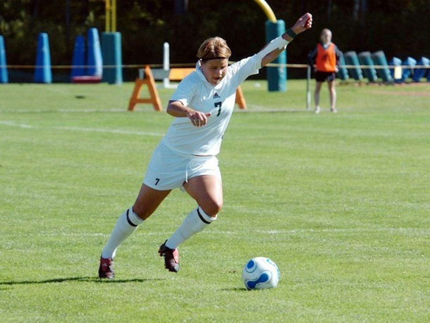Sarah Johnson '07 and the Big Green recovered from last week's loss to defeat Harvard at home this weekend.