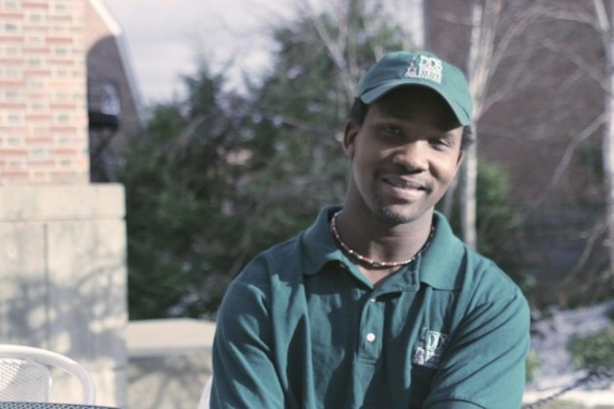 Souleymane Marzouk is a familiar welcoming face at the Courtyard Cafe.