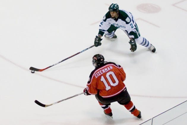 Former Big Green defenseman Mike Hartwick '07 will patrol the blueline for the East Coast Hockey Leagues's Charlotte Checkers next season.