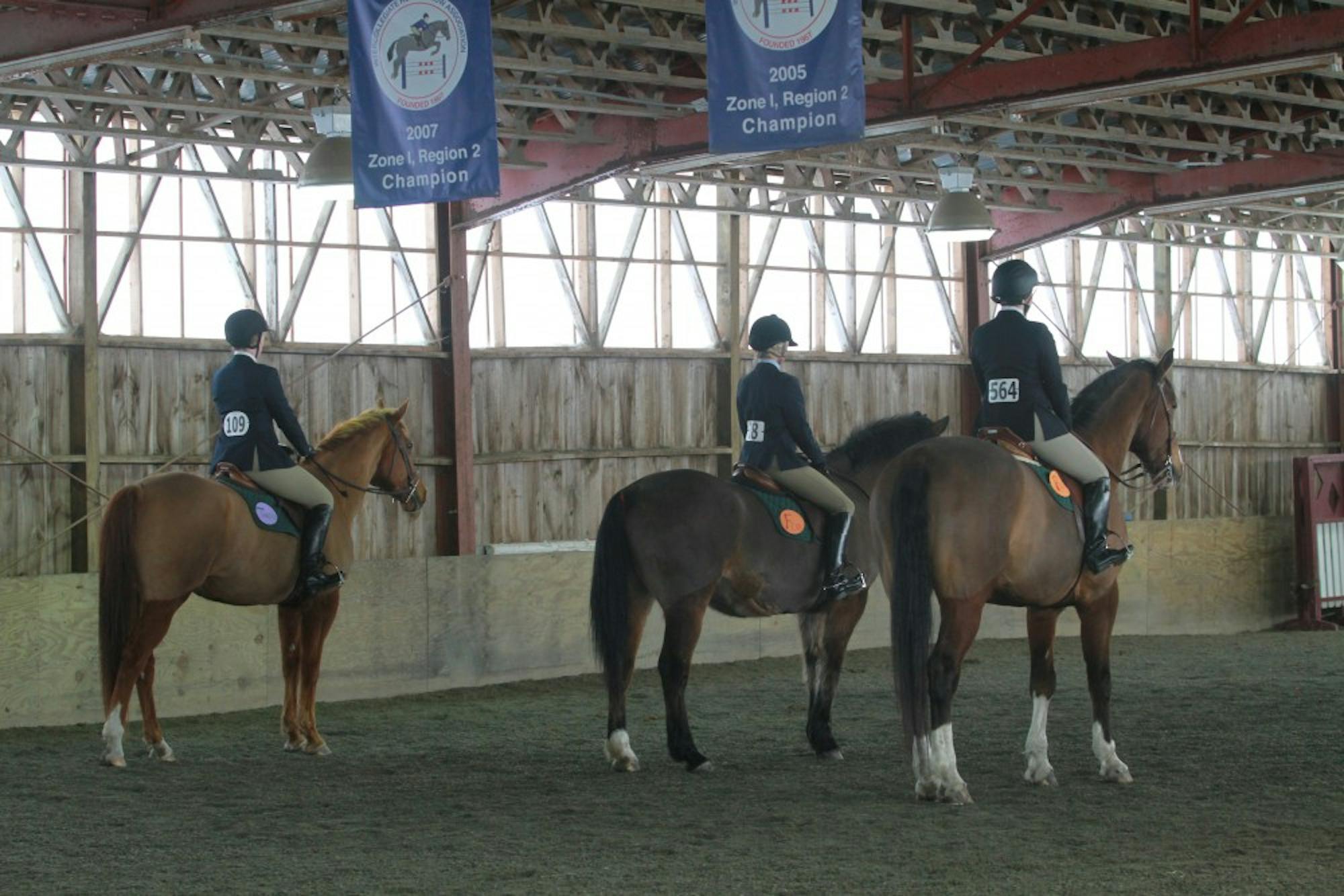 The Dartmouth Equestrian team officially became a women's varsity team in 2015 (photo from 2011).&nbsp;