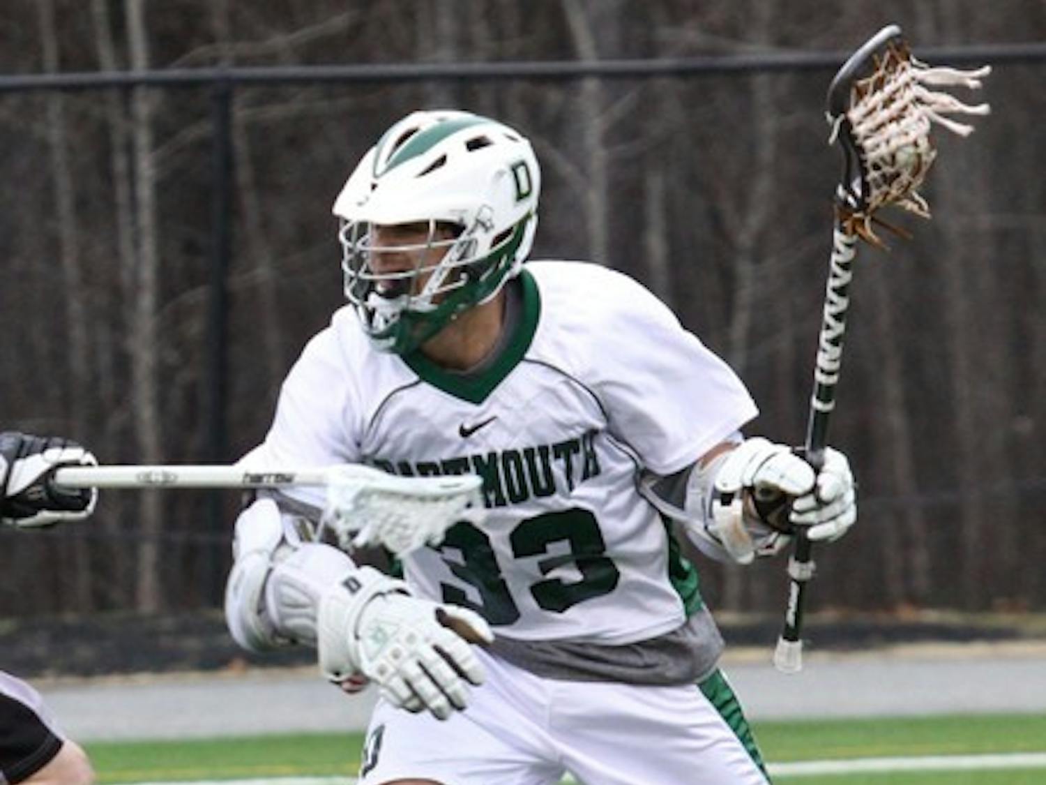 Ari Sussman '10 scored the game-tying goal with 54 seconds left to send Dartmouth's game against Yale into overtime.