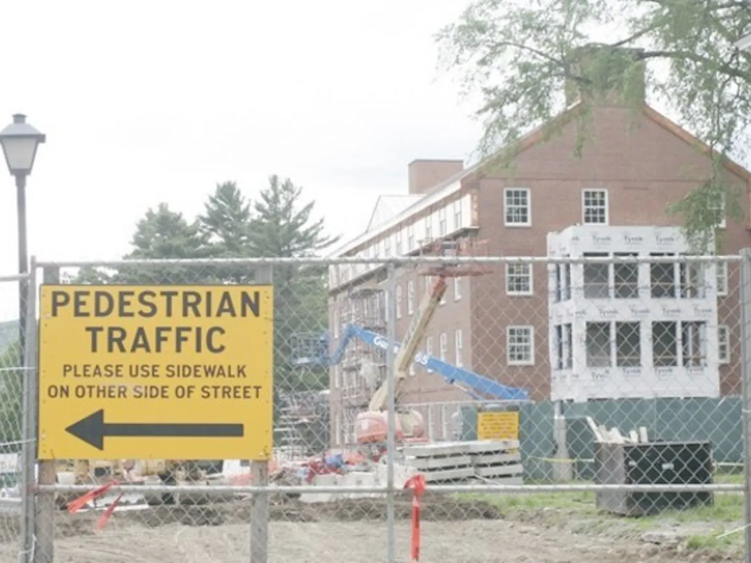 The construction around campus, such as the Tuck Mall residence cluster, has made pedestrians take different routes throughout the year.