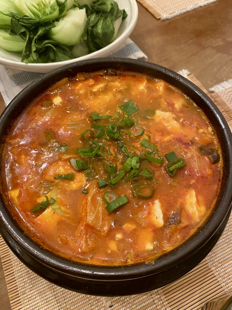 Soondobu jjigae can be made using only the kitchenware available in the average college dorm kitchen.