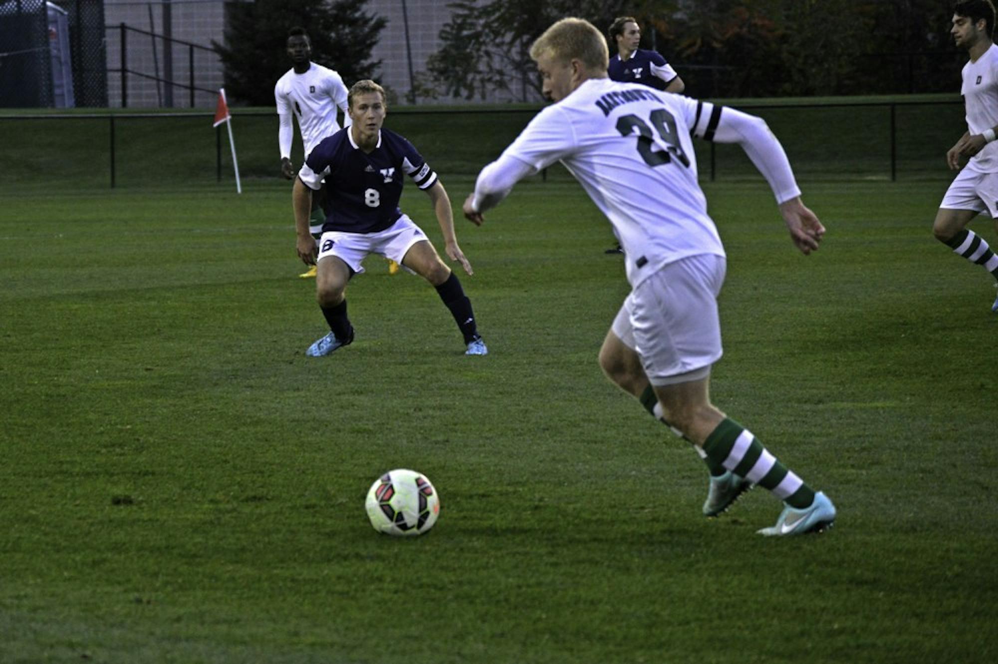 The men’s soccer team is looking to get back on track against the Lions.