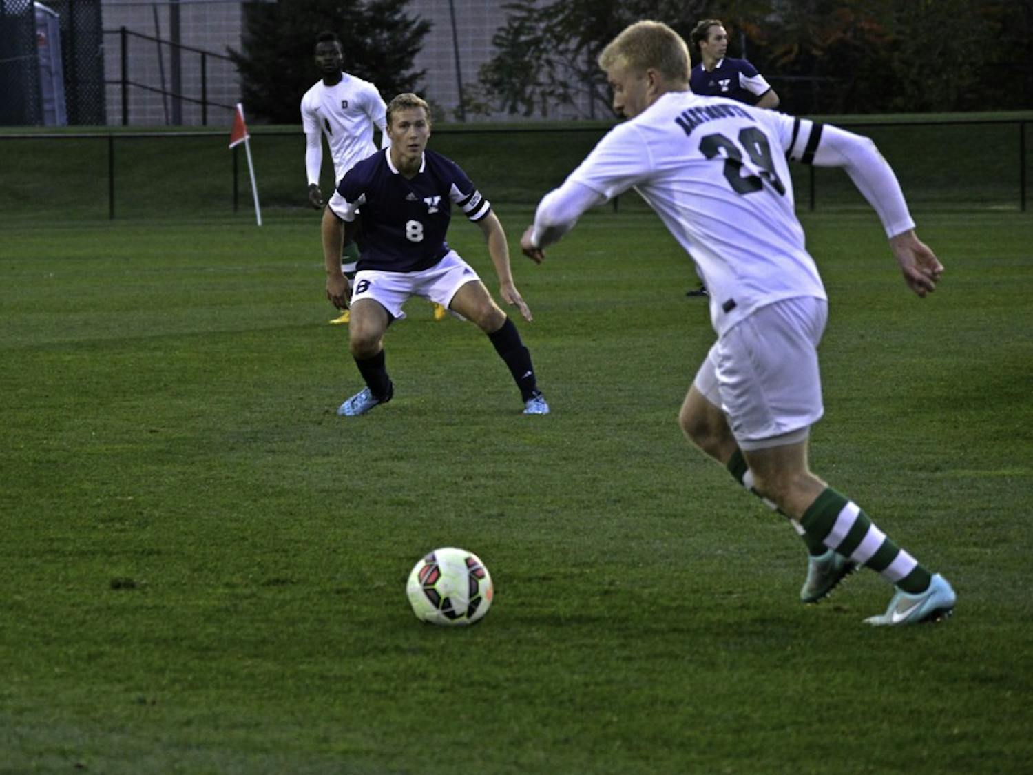 The men’s soccer team is looking to get back on track against the Lions.