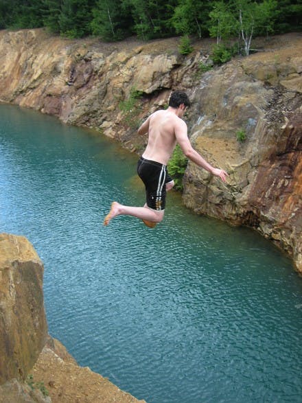 Despite the fact that the Elizabeth Mine in Strafford, Vt., is dangerous and protected as private property, it is still frequented by students in the summer.