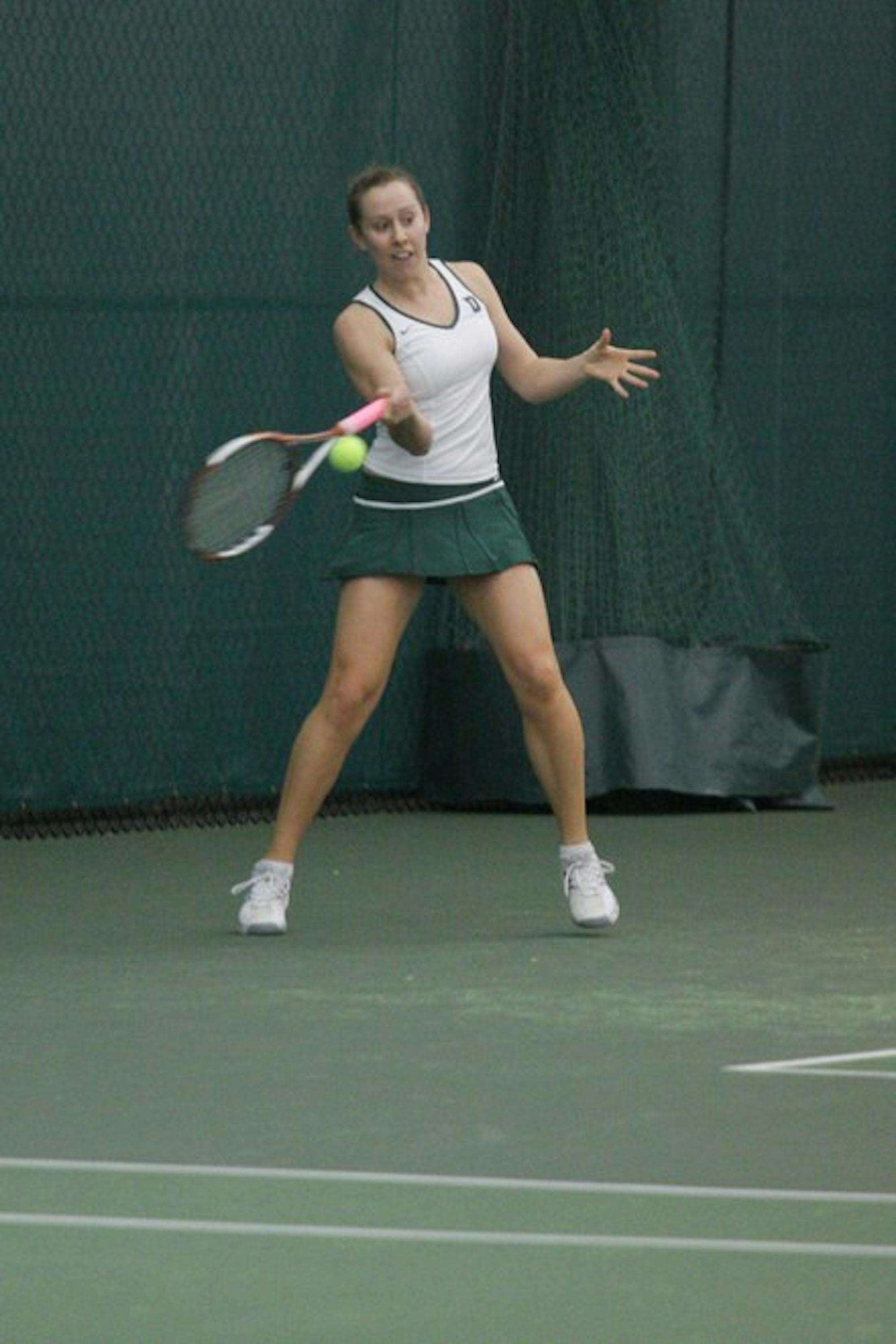 Molly Scott '11 and her partner, team co-captain Mary Beth Winingham '10, won both of their matches at the No. 1 doubles spot over the weekend.