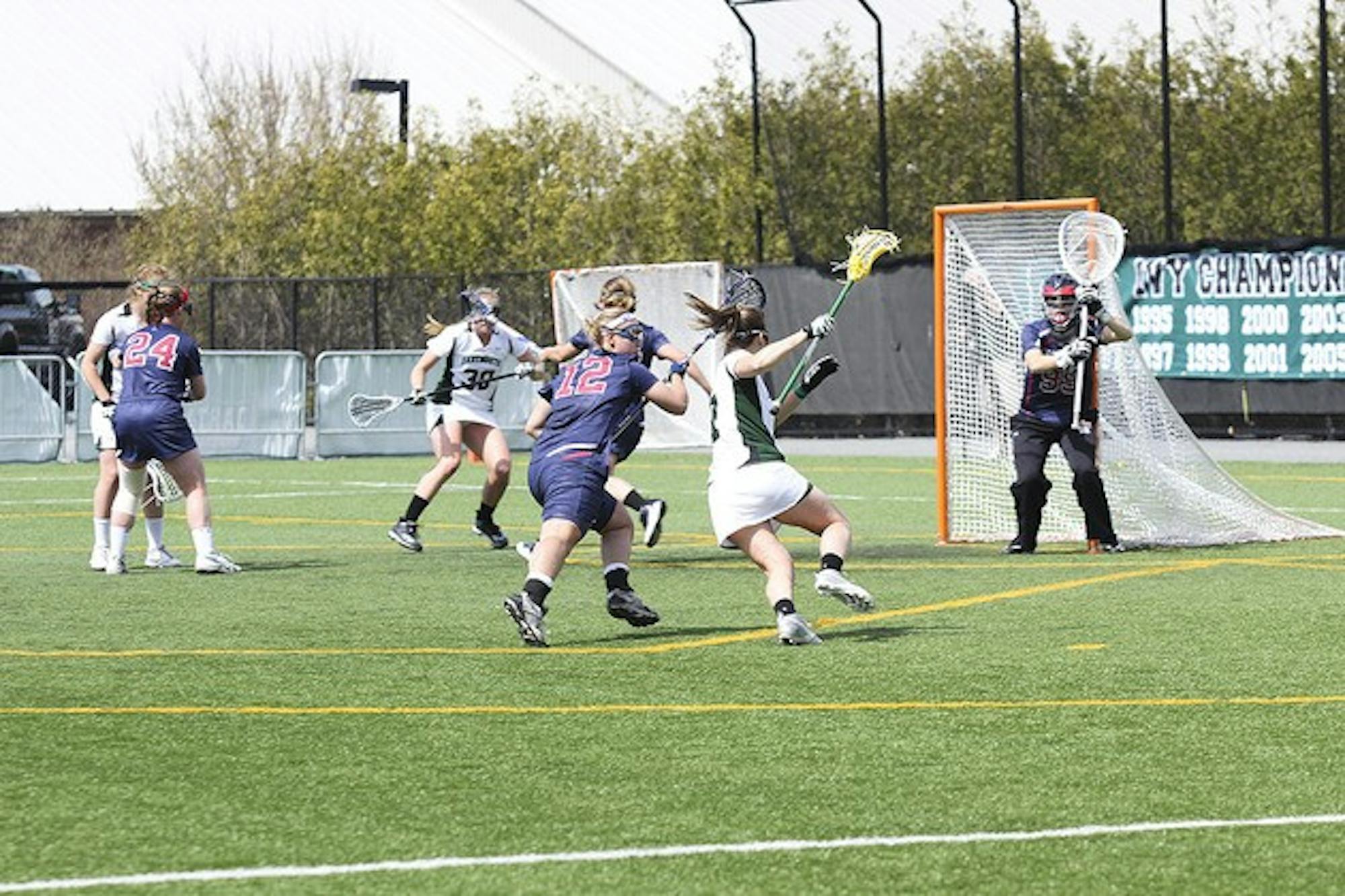 With its 7-5 loss to Harvard University, the women's lacrosse team will have to travel to Philadelphia next weekend for the Ivy League Tournament.