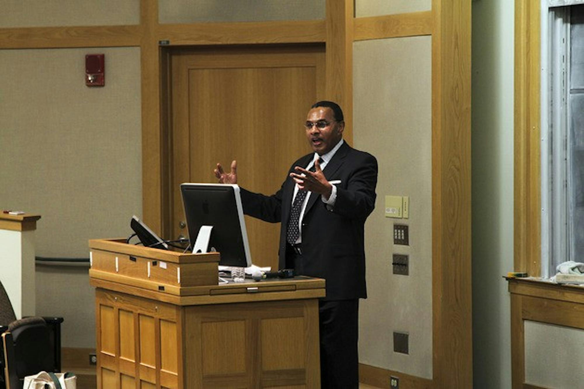 University of Maryland, Baltimore County President Freeman Hrabowski spoke about the importance of research and collaboration to higher education.