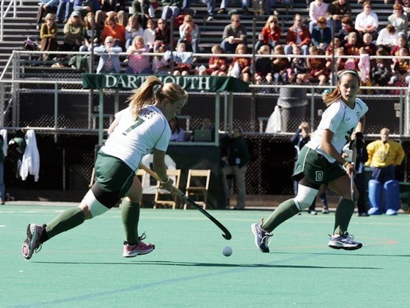 Ashley Hines '09 and the Big Green field hockey team were unable to slow Wake Forest's high-powered offense, losing 8-0 in North Carolina.