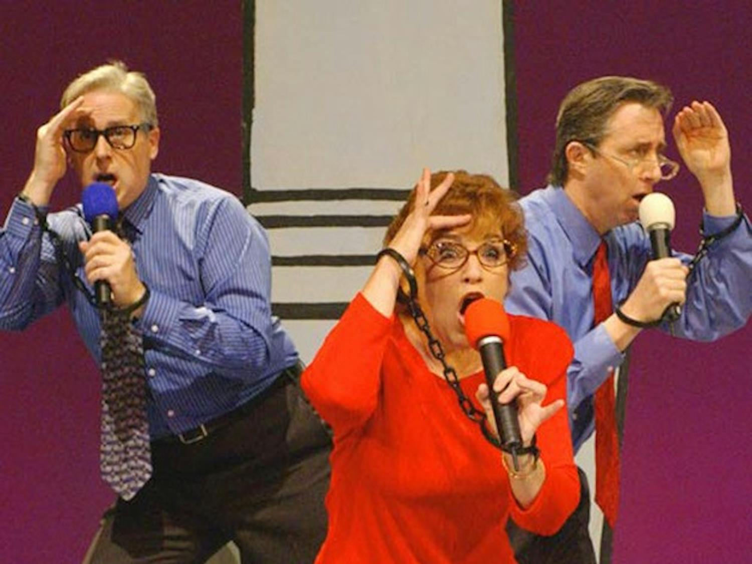 Satirical musical group The Capitol Steps will perform on Spaulding Auditorium today.