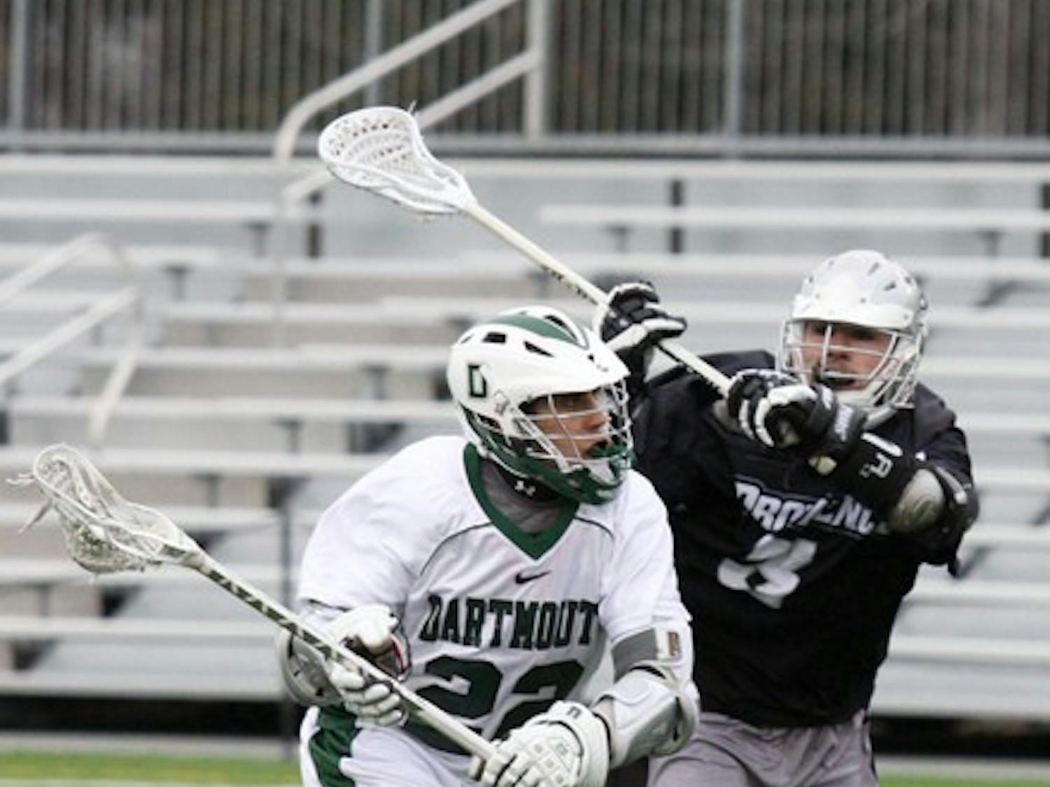 Jimmy Mullen '09 had five shots in Dartmouth's 8-4 victory over the University of Providence Tuesday in Hanover.