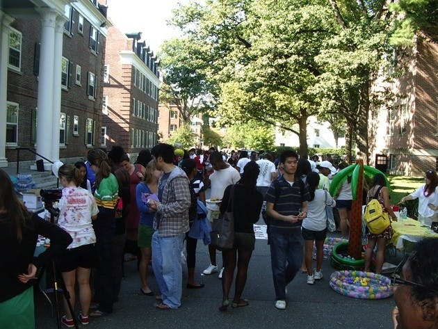 Students participating in Consent Day on Friday learned about safe sex habits through informational booths and games.