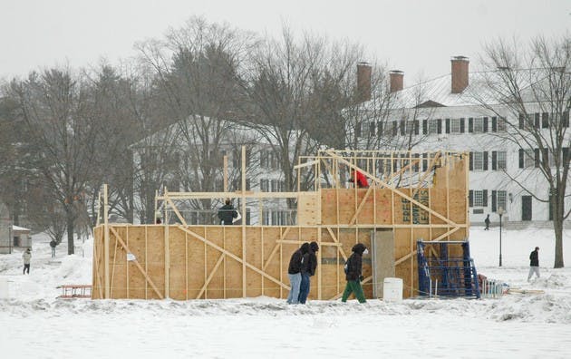 The snow sculpture committee plans to begin carving early this week.