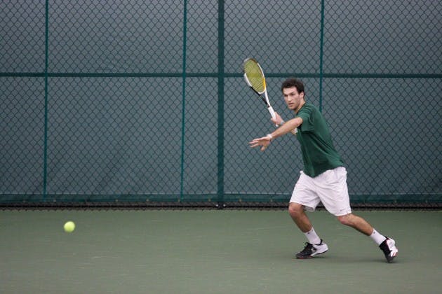 Dan Freeman '10 won his single matches in the number-one spot against both Army and Binghamton this weekend.