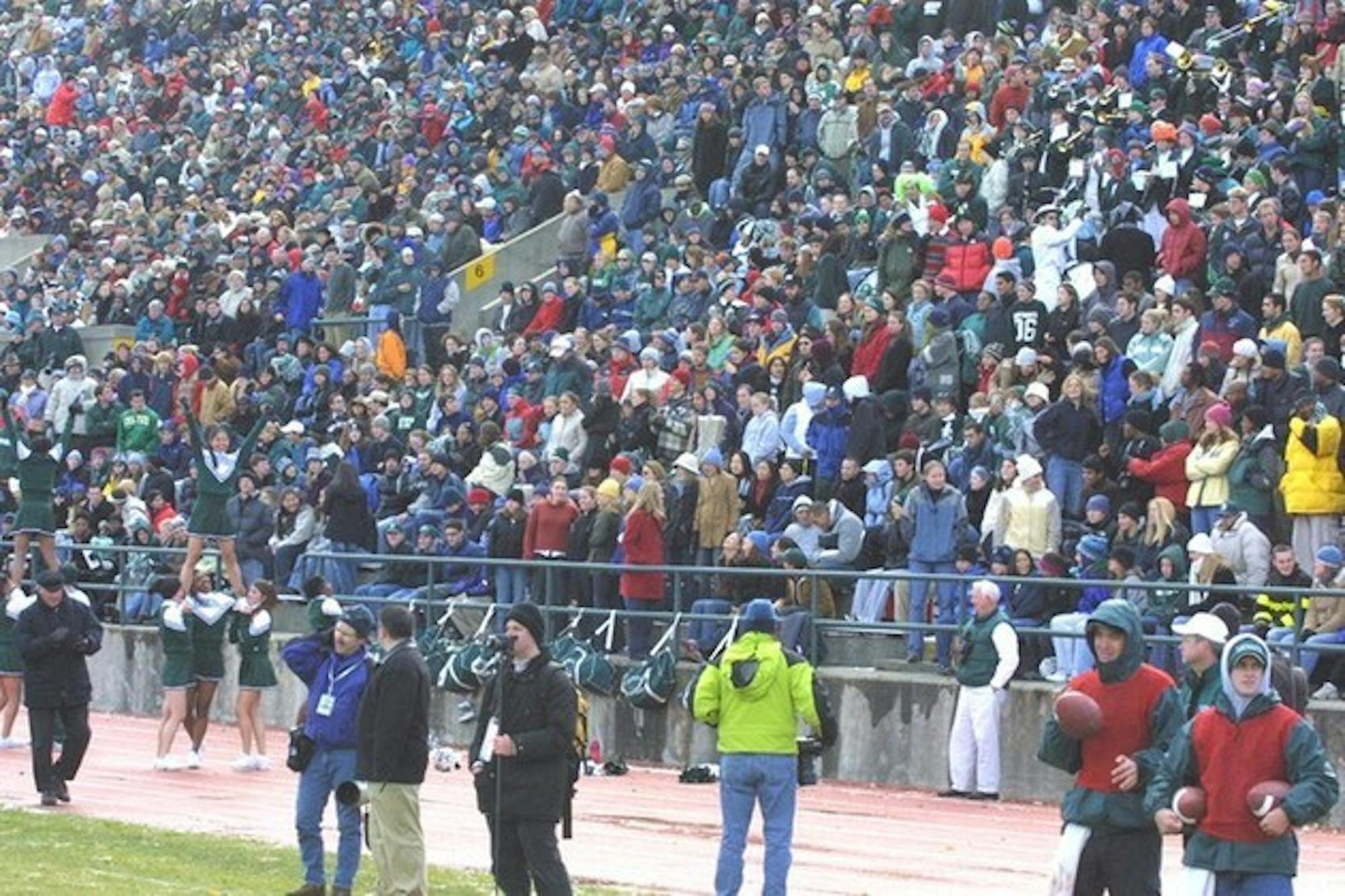 Despite a disappointing record, crowds of loyal supporters remain hopeful for Big Green football on Homecoming.