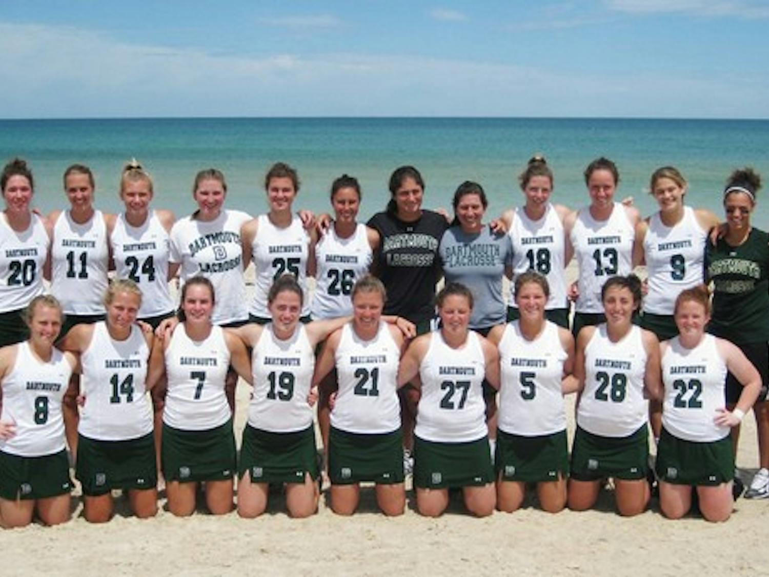 The Big Green women's lacrosse team visits a beach between matches during their winter break trip to Australia.