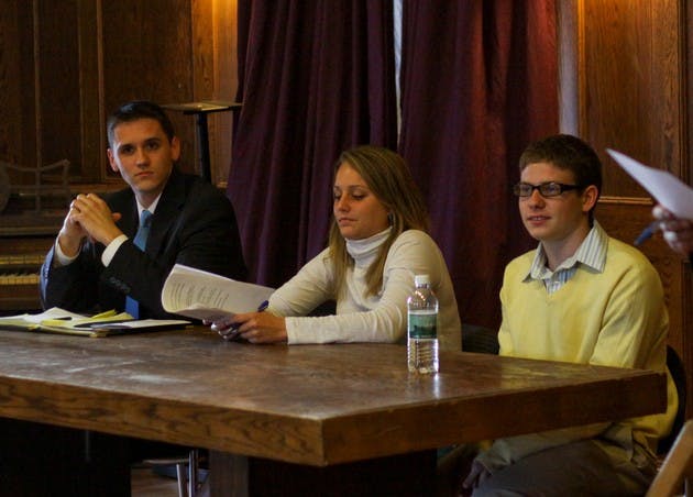 The student body presidential candidates went head-to-head in a debate held on Wednesday at Sigma Alpha Epsilon fraternity.