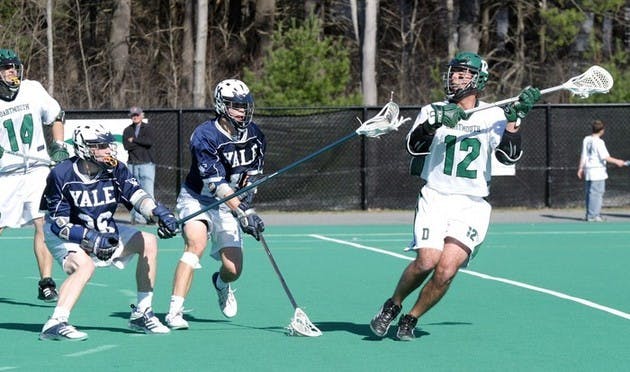Brad Heritage '06 netted three goals and assisted on another to help the Big Green edge Yale 12-10 Wednesday.