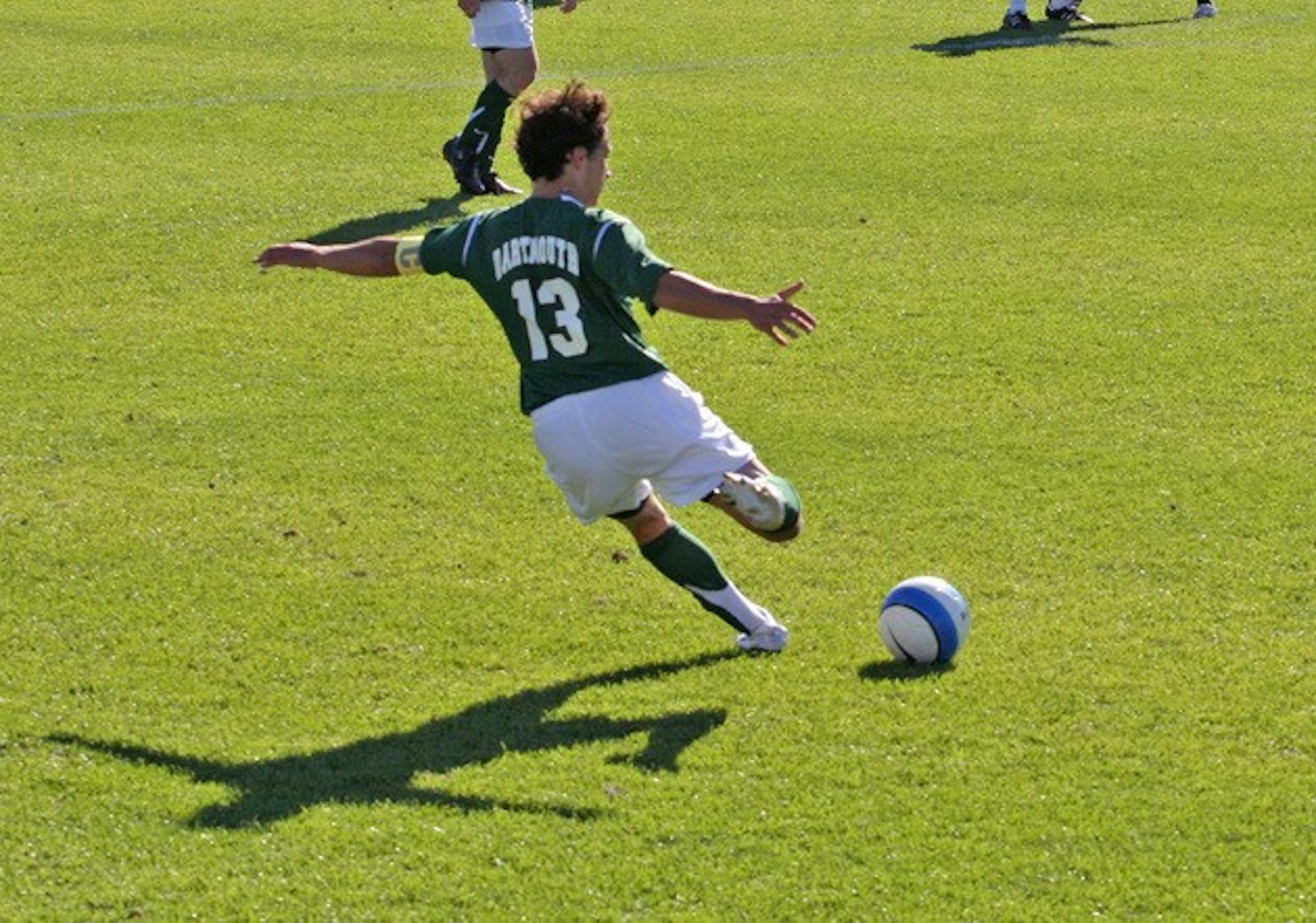 Team captain Tom Lobben '08 helped to lead the Big Green to a 1-0 win.