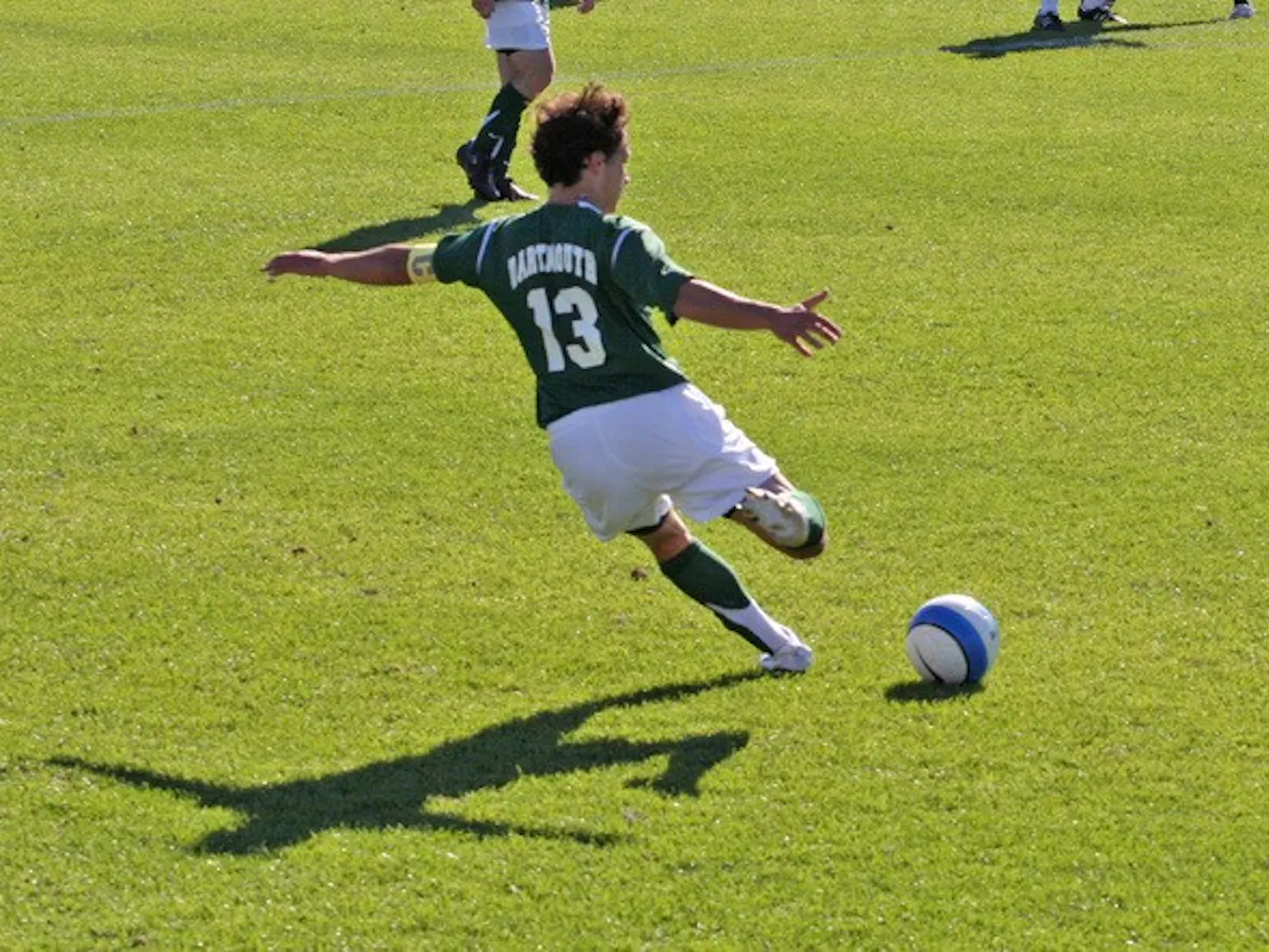 Team captain Tom Lobben '08 helped to lead the Big Green to a 1-0 win.