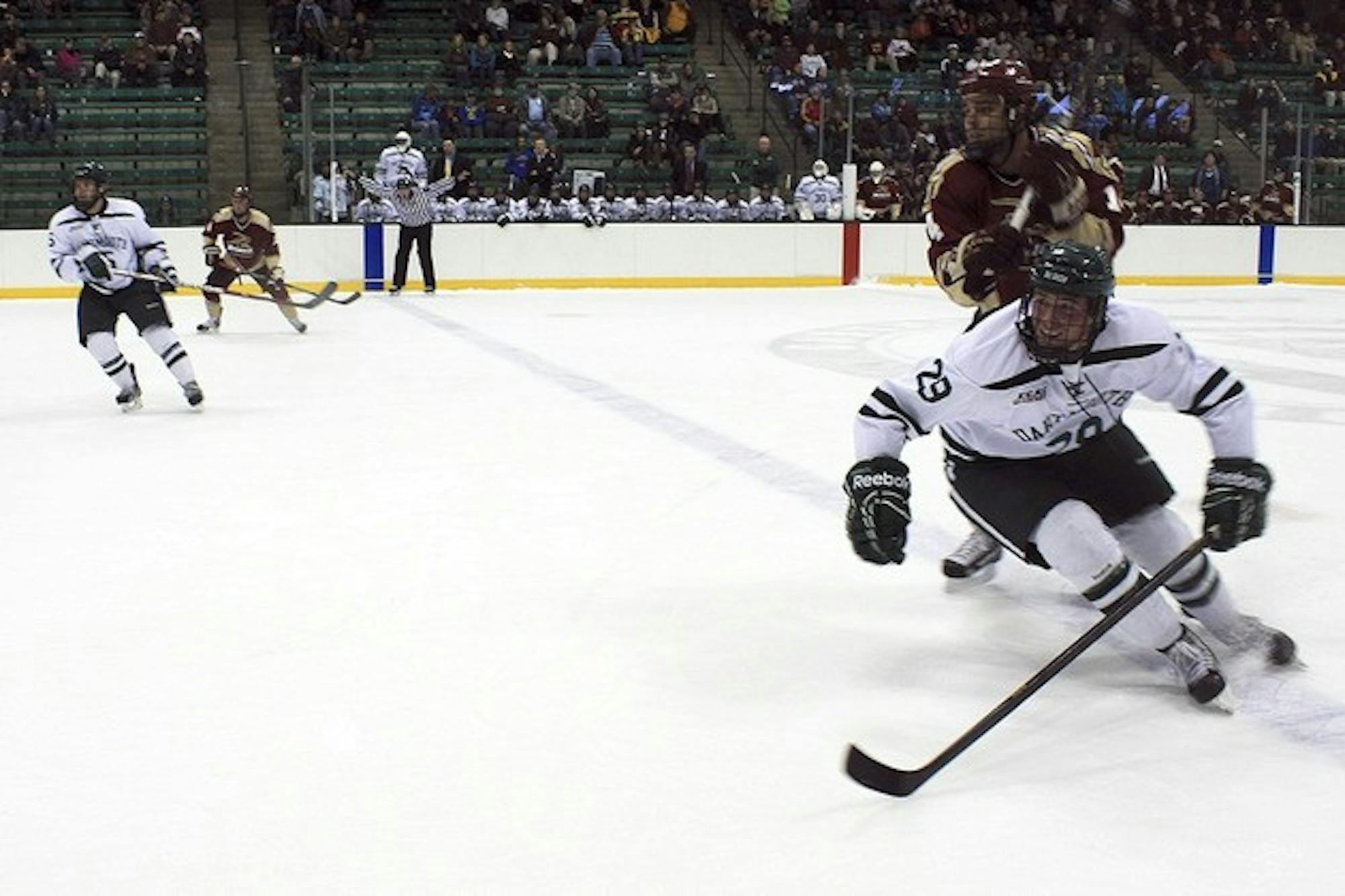 The Dartmouth men's hockey team defeated Yale University for the first time since February 2008 with a shootout win against the Bulldogs on Friday.