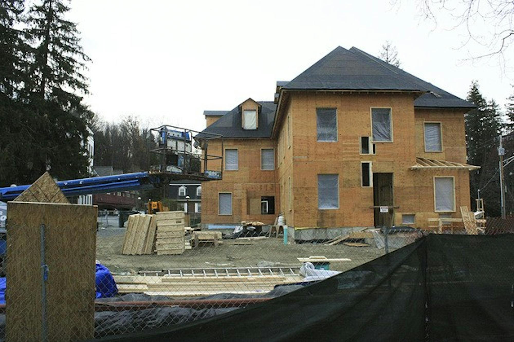 The physical plant for Alpha Phi sorority, the first since the chapter's recognition, is scheduled to be completed by July 1. 