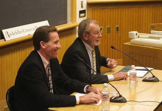 Former Rep. Marvin Dawson Mathis, D-Ga., spoke in the Rockefeller Center during the fourth annual Congress to Campus series on Tuesday.