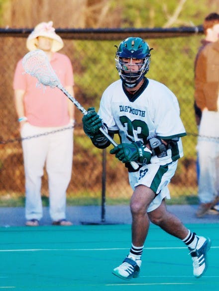 Ari Sussman '10 scored two goals on Saturday in Dartmouth's 14-9 loss.