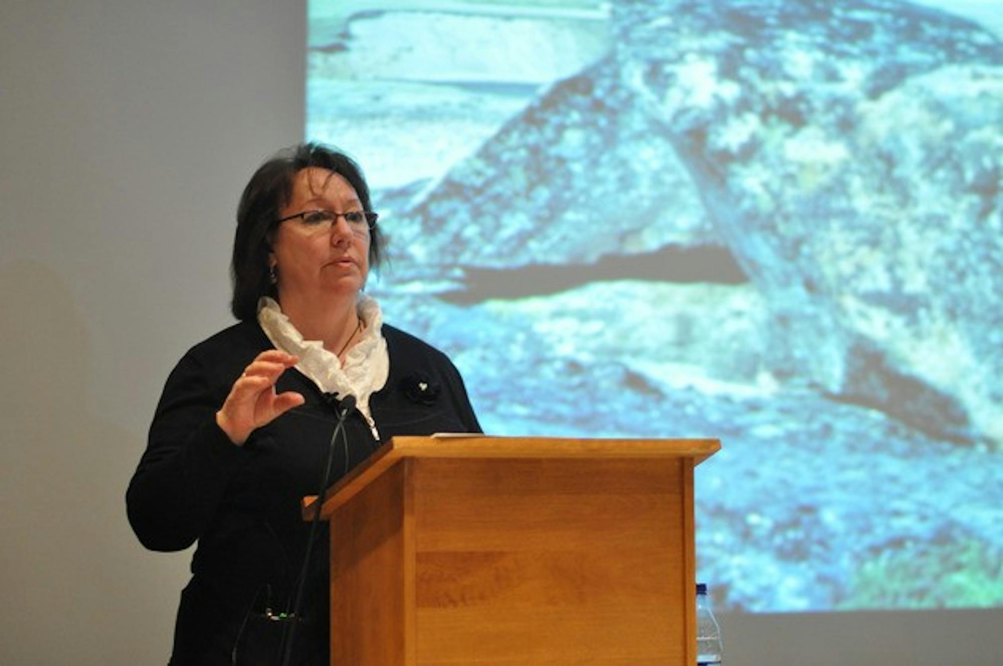 Nobel Peace Prize nominee Sheila Watt-Cloutier said the Arctic is the world's barometer on climate change' in her lecture on Tuesday.