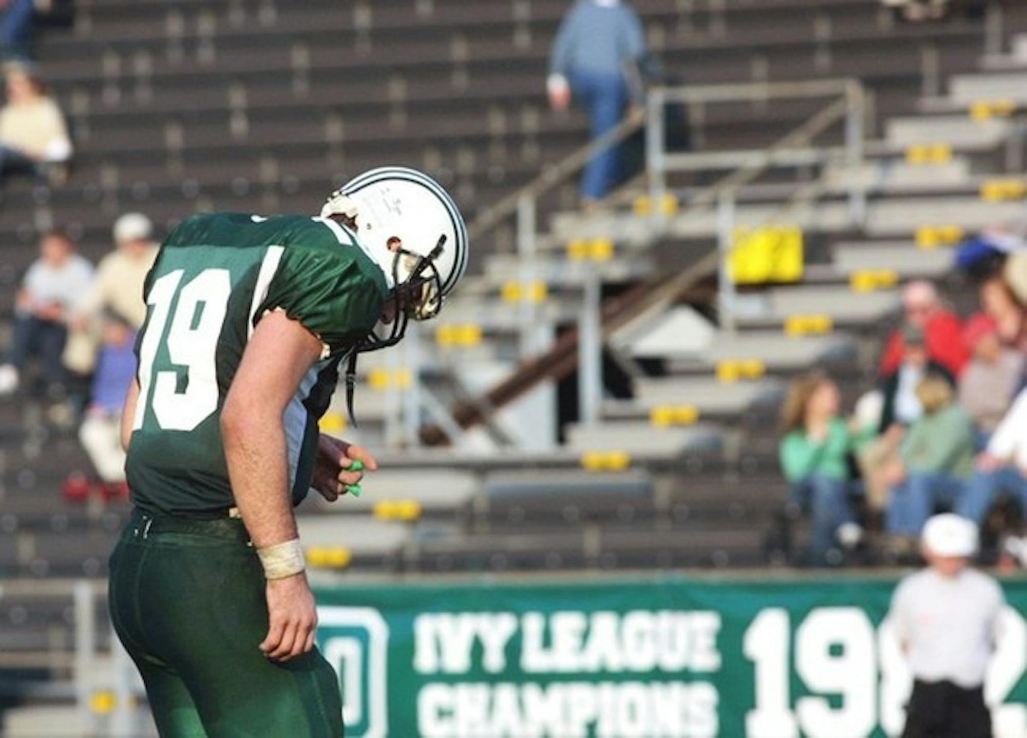 Josh Cohen '09 won't throw passes until the spring, after being suspended due to poor academic performance this past year. During the 2005 season, he played strongly on the field and quickly earned the starting quarterback role.