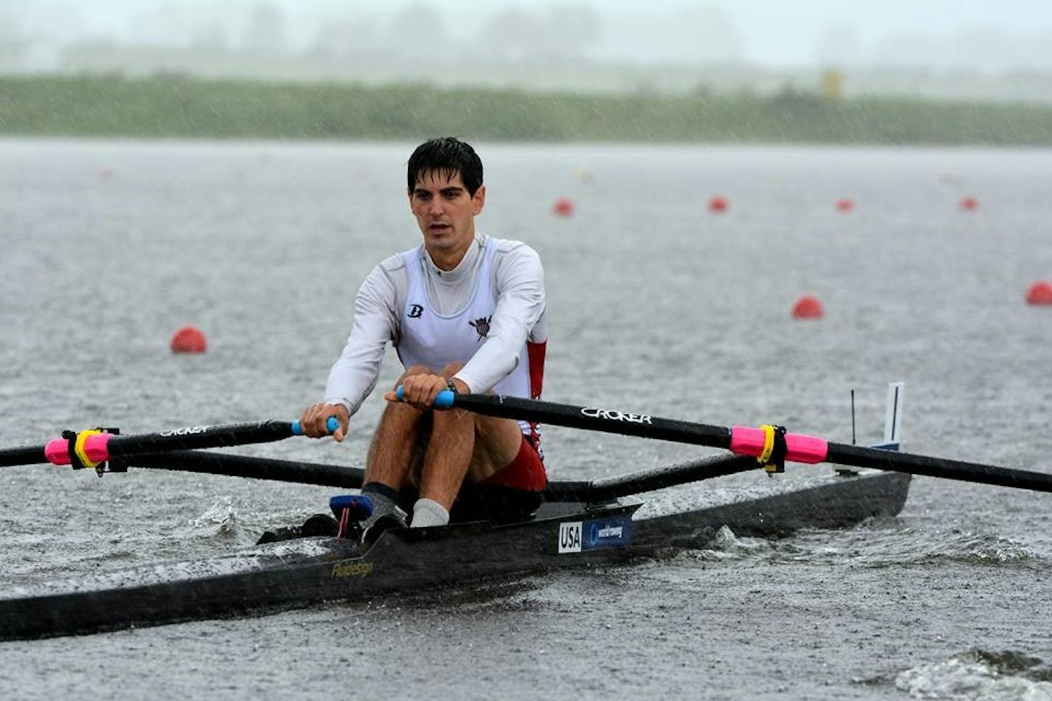 Walter Banfield ’17 competed in the men’s lightweight single sculls at the U-23 Worlds.